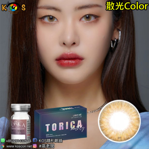 【散光】Lensme Torica Sugarpearl Cubic Brown  토리카 슈가펄 큐빅 브라운 (난시 교정용) 每月抛棄散光彩妝隱形眼鏡